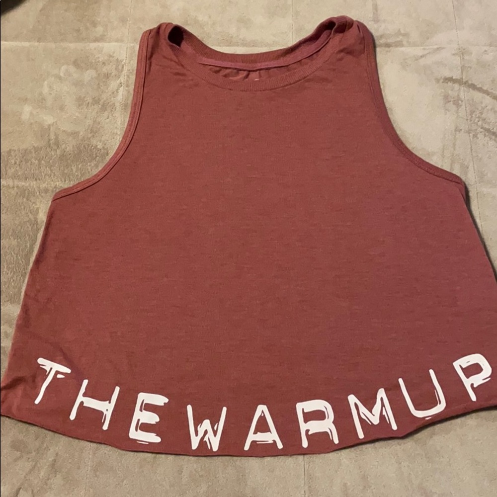Crop workout tank